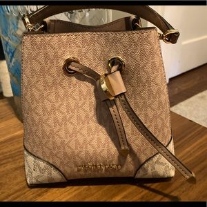Michael Kors Genuine Leather mini bucket bag